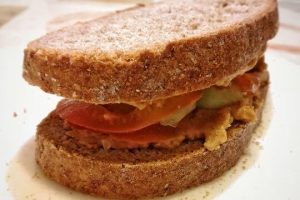 sandwich de hummus